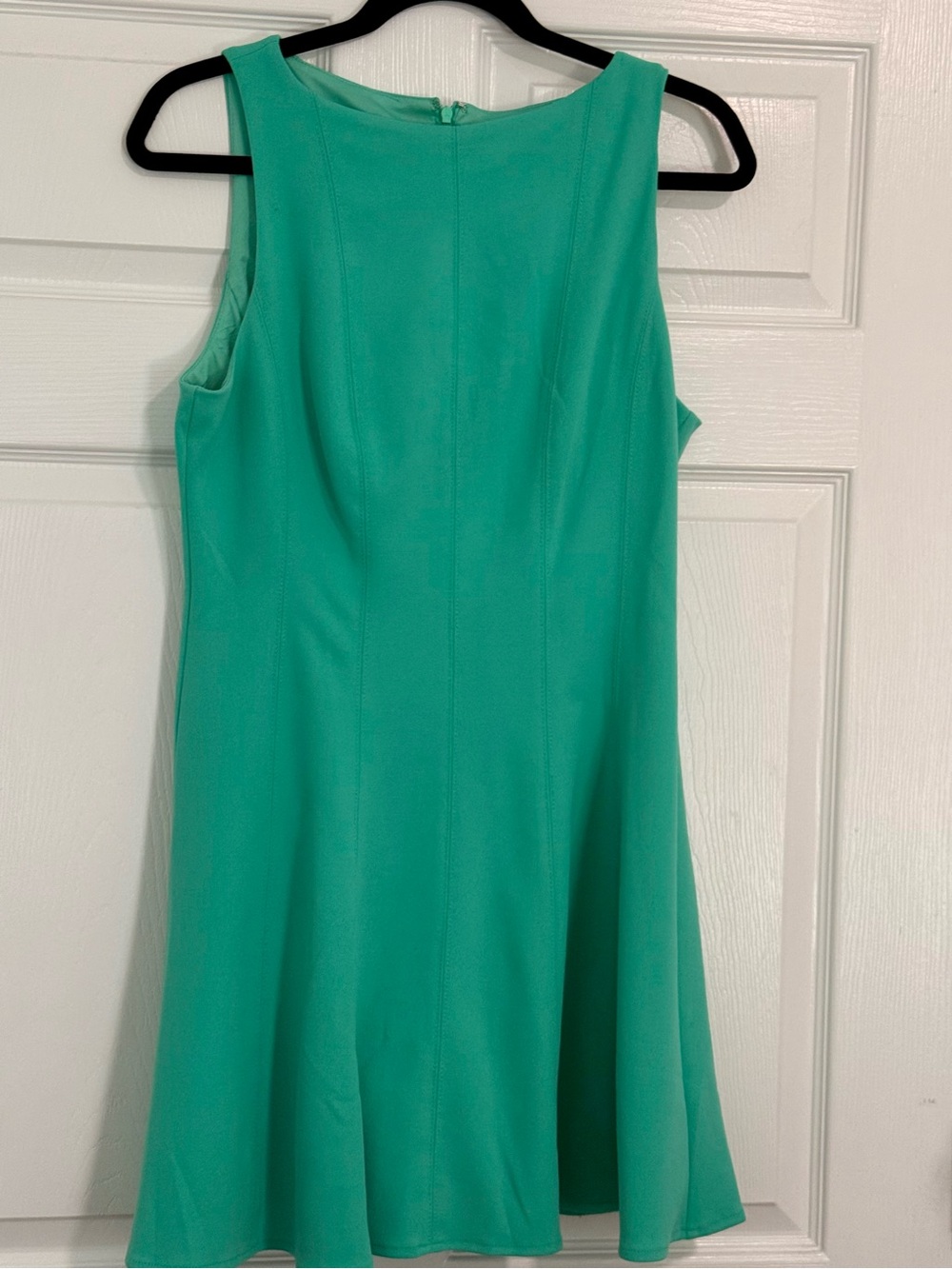 Donna Morgan Sleeveless Mint Green Fit-and-Flare Mini Dress